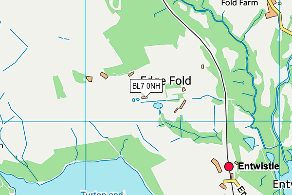 BL7 0NH map - OS VectorMap District (Ordnance Survey)