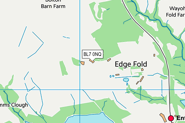 BL7 0NQ map - OS VectorMap District (Ordnance Survey)