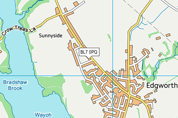 BL7 0PQ map - OS VectorMap District (Ordnance Survey)