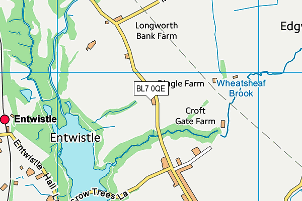 BL7 0QE map - OS VectorMap District (Ordnance Survey)