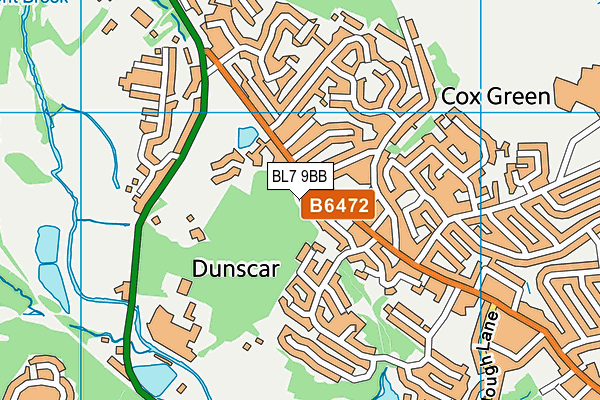 BL7 9BB map - OS VectorMap District (Ordnance Survey)