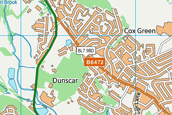 BL7 9BD map - OS VectorMap District (Ordnance Survey)