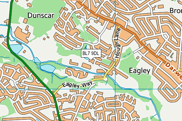 BL7 9DL map - OS VectorMap District (Ordnance Survey)