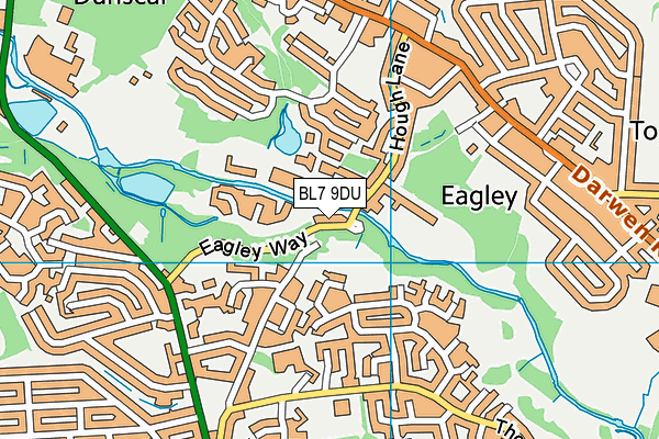 BL7 9DU map - OS VectorMap District (Ordnance Survey)