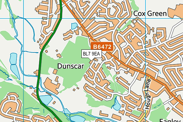 BL7 9EA map - OS VectorMap District (Ordnance Survey)