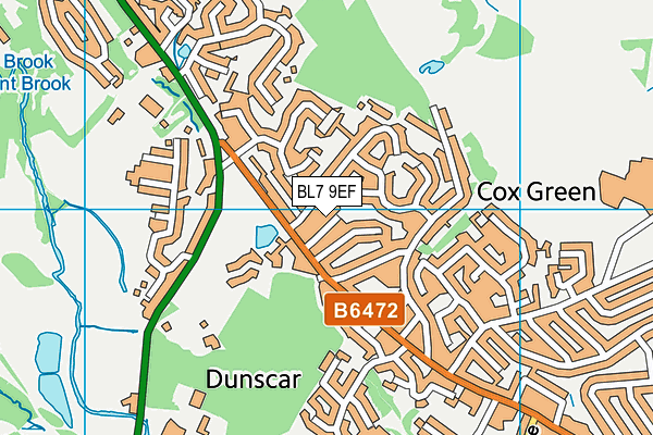 BL7 9EF map - OS VectorMap District (Ordnance Survey)