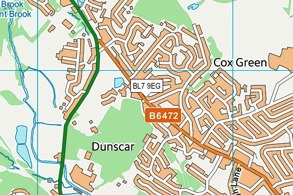 BL7 9EG map - OS VectorMap District (Ordnance Survey)