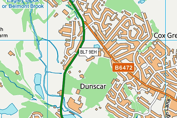 BL7 9EH map - OS VectorMap District (Ordnance Survey)