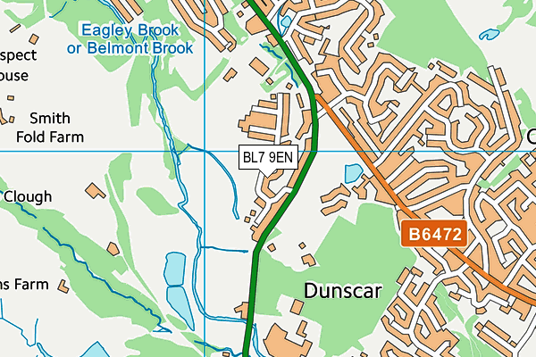 BL7 9EN map - OS VectorMap District (Ordnance Survey)