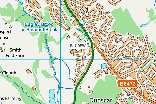 BL7 9EW map - OS VectorMap District (Ordnance Survey)