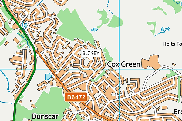 BL7 9EY map - OS VectorMap District (Ordnance Survey)