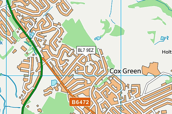 BL7 9EZ map - OS VectorMap District (Ordnance Survey)