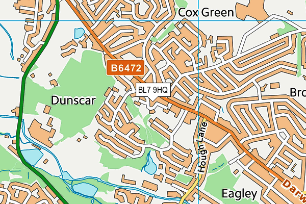 BL7 9HQ map - OS VectorMap District (Ordnance Survey)