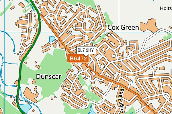 BL7 9HY map - OS VectorMap District (Ordnance Survey)