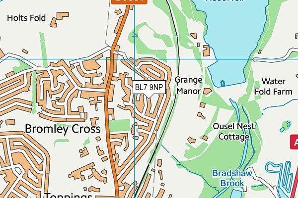 BL7 9NP map - OS VectorMap District (Ordnance Survey)