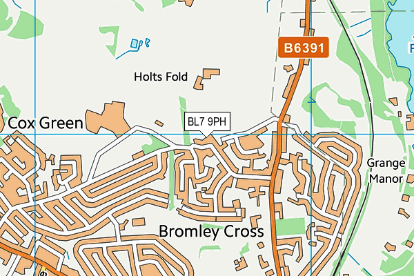 BL7 9PH map - OS VectorMap District (Ordnance Survey)