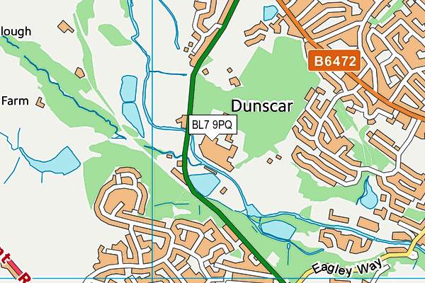 BL7 9PQ map - OS VectorMap District (Ordnance Survey)