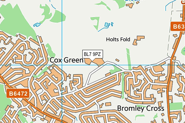 Village Spa map (BL7 9PZ) - OS VectorMap District (Ordnance Survey)