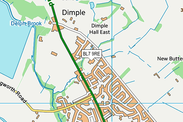 Egerton Community Primary School map (BL7 9RE) - OS VectorMap District (Ordnance Survey)