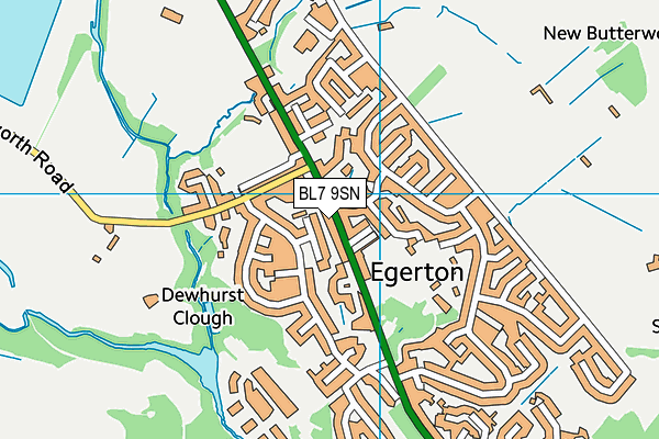 BL7 9SN map - OS VectorMap District (Ordnance Survey)