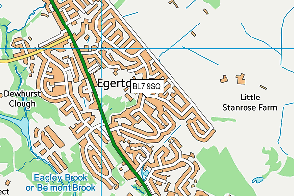 BL7 9SQ map - OS VectorMap District (Ordnance Survey)