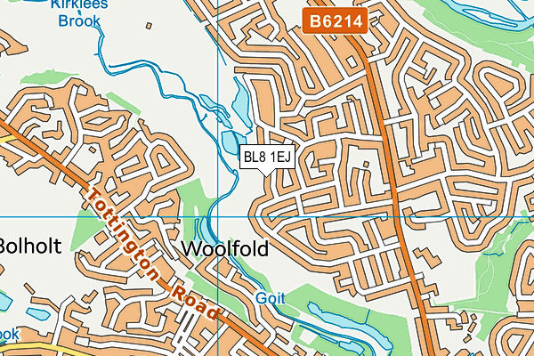 BL8 1EJ map - OS VectorMap District (Ordnance Survey)