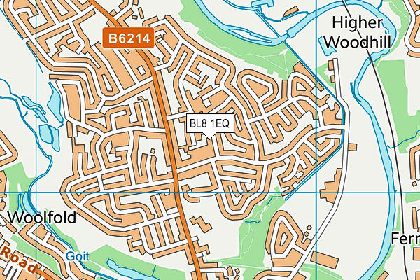 BL8 1EQ map - OS VectorMap District (Ordnance Survey)