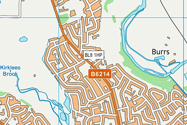 BL8 1HP map - OS VectorMap District (Ordnance Survey)