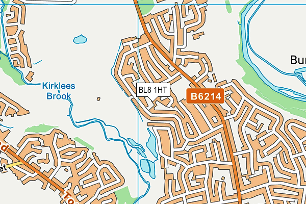 BL8 1HT map - OS VectorMap District (Ordnance Survey)