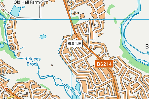 BL8 1JE map - OS VectorMap District (Ordnance Survey)