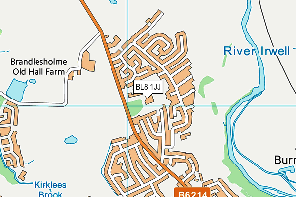 BL8 1JJ map - OS VectorMap District (Ordnance Survey)