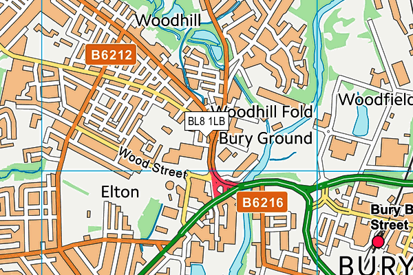 BL8 1LB map - OS VectorMap District (Ordnance Survey)