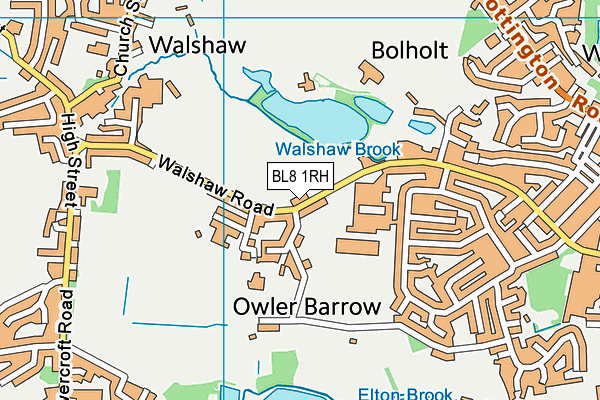 BL8 1RH map - OS VectorMap District (Ordnance Survey)
