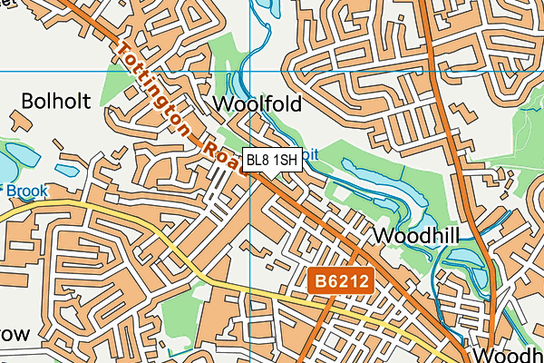 BL8 1SH map - OS VectorMap District (Ordnance Survey)