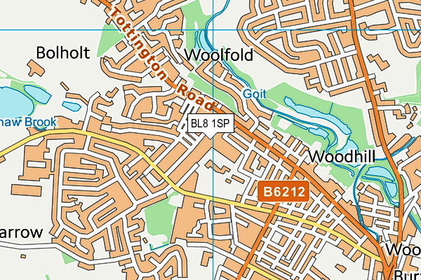 BL8 1SP map - OS VectorMap District (Ordnance Survey)