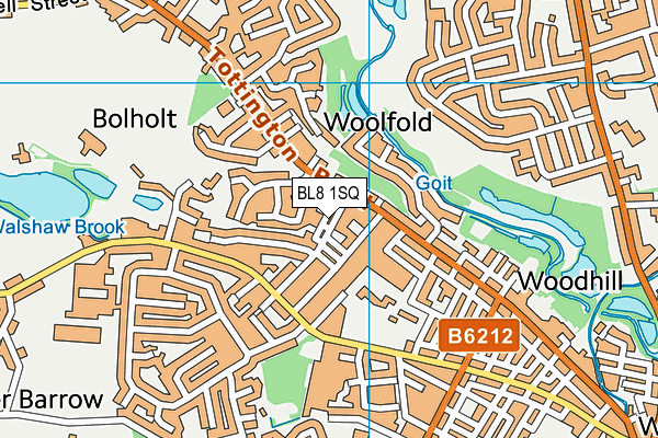 BL8 1SQ map - OS VectorMap District (Ordnance Survey)