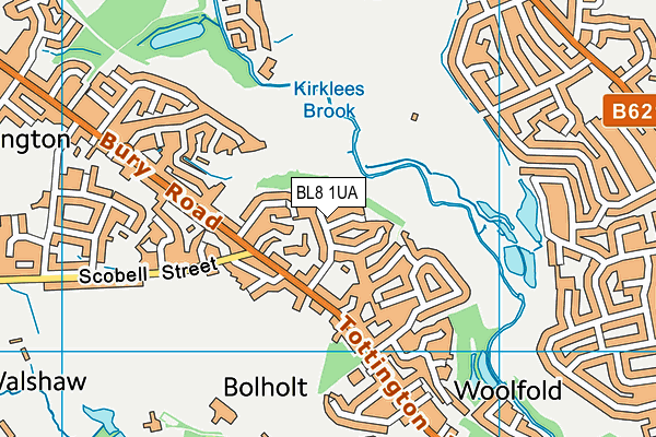 BL8 1UA map - OS VectorMap District (Ordnance Survey)