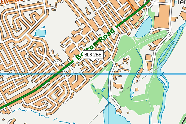 BL8 2BE map - OS VectorMap District (Ordnance Survey)