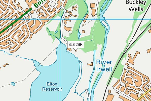 BL8 2BR map - OS VectorMap District (Ordnance Survey)