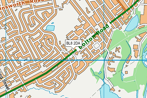 Map of THE BARRACKS (BURY) LIMITED at district scale