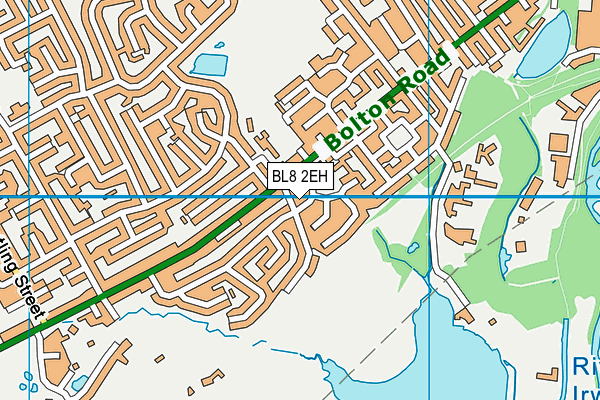 BL8 2EH map - OS VectorMap District (Ordnance Survey)