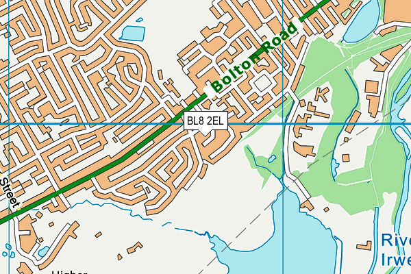 BL8 2EL map - OS VectorMap District (Ordnance Survey)