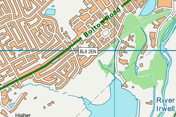 BL8 2EN map - OS VectorMap District (Ordnance Survey)