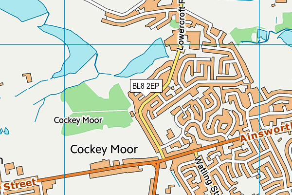 BL8 2EP map - OS VectorMap District (Ordnance Survey)