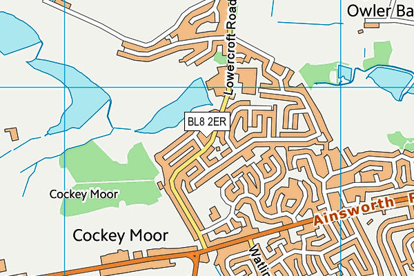 BL8 2ER map - OS VectorMap District (Ordnance Survey)