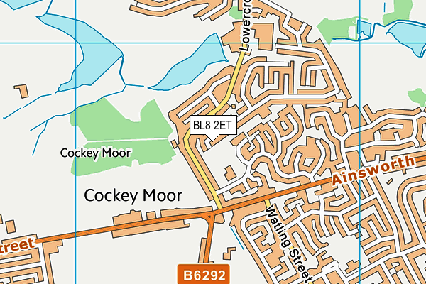 BL8 2ET map - OS VectorMap District (Ordnance Survey)