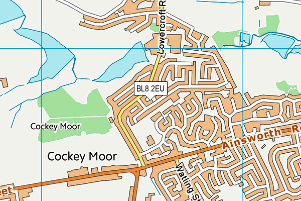 BL8 2EU map - OS VectorMap District (Ordnance Survey)