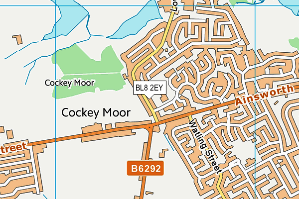 BL8 2EY map - OS VectorMap District (Ordnance Survey)