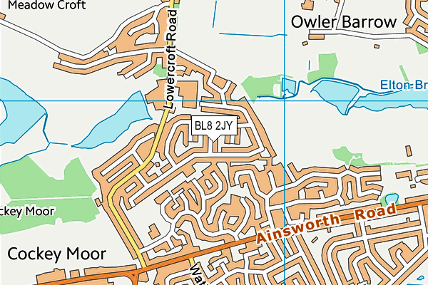 BL8 2JY map - OS VectorMap District (Ordnance Survey)
