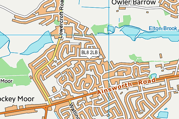 BL8 2LB map - OS VectorMap District (Ordnance Survey)